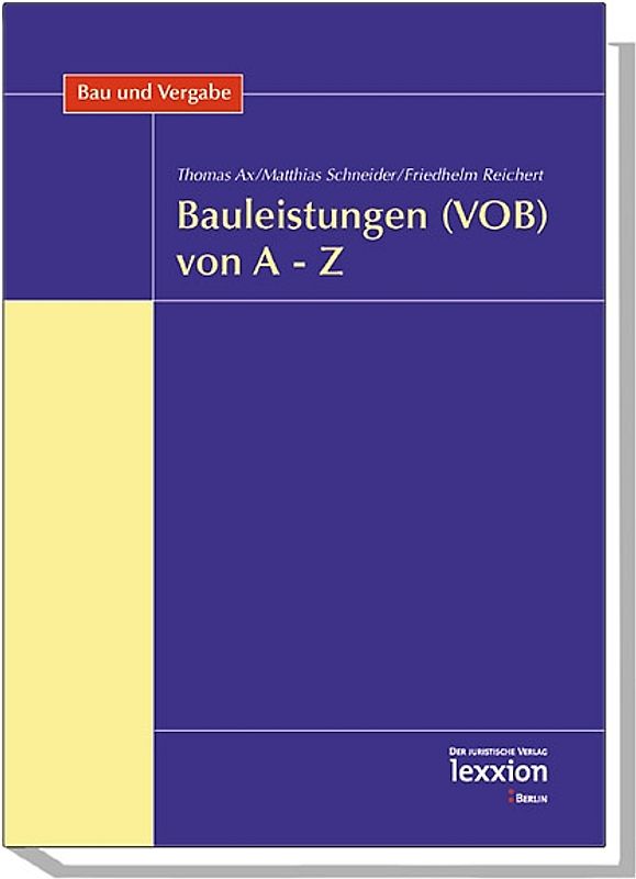 Bauleistungen (VOB) von A - Z