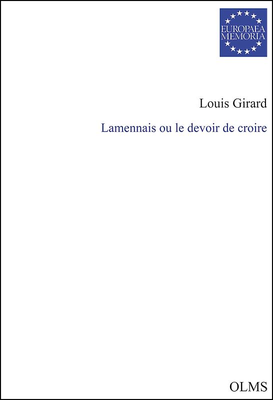 Lamennais ou le devoir de croire