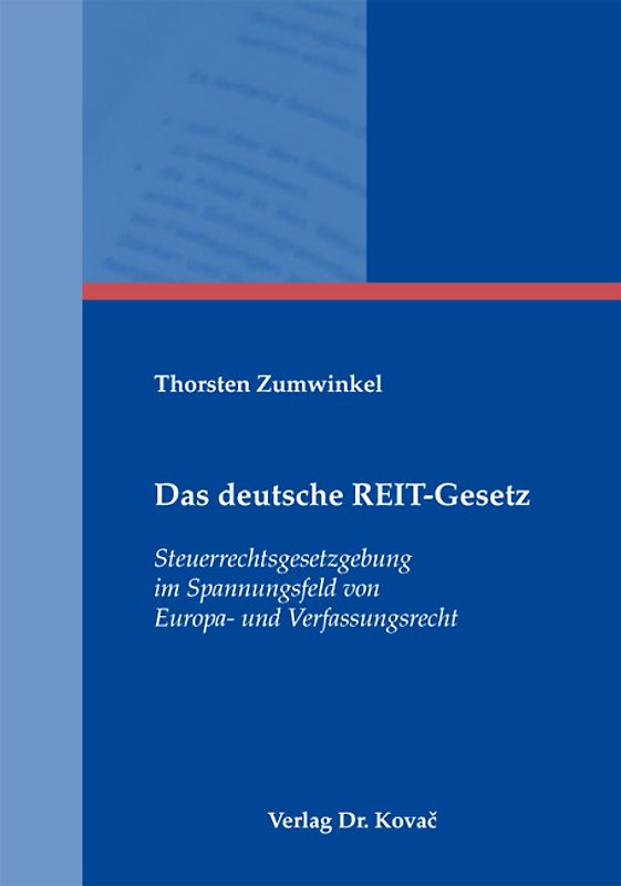 Das deutsche REIT-Gesetz