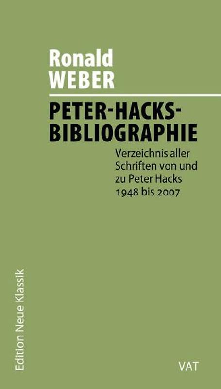 Peter-Hacks-Bibliographie