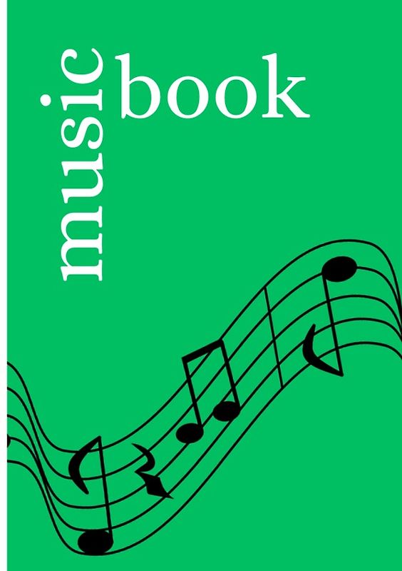 Music Book: DIN A5 Staff Book | 48 Pages with 12 Staves / Systems per Sheet | Paper 90g/m²