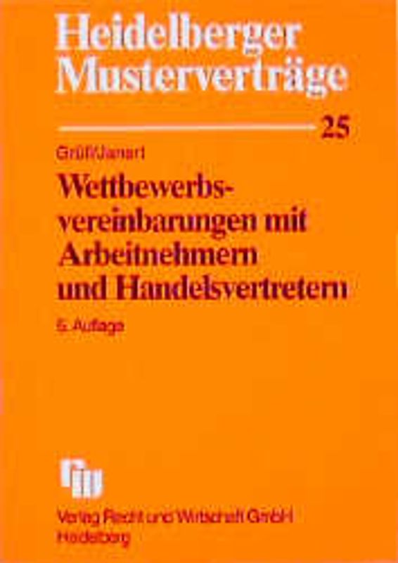 Wettbewerbsvereinbarungen mit Arbeitnehmern und Handelsvertretern