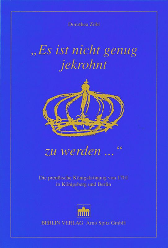 Es ist nicht genug jekrohnt zu werden...