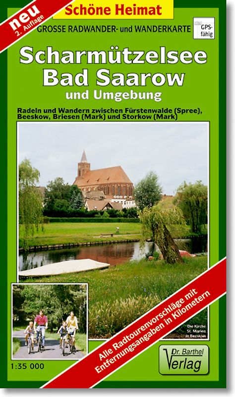 Radwander- und Wanderkarte Scharmützelsee, Bad Saarow und Umgebung
