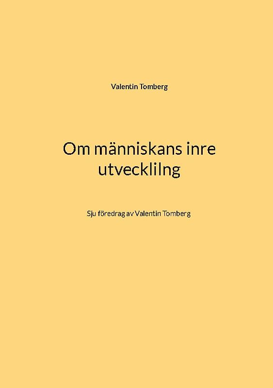 Om människans inre utveckling