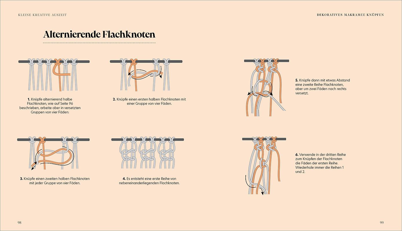 Kleine kreative Auszeit: Dekoratives Makramee knüpfen