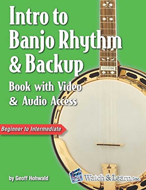 Intro to Banjo Rhythm & Backup Book with Video & Audio Access