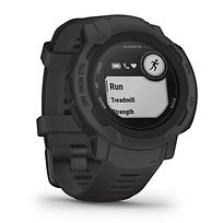 Image of Garmin Instinct 2 45 mm zwart met een zwarte siliconen polsband (Refurbished)