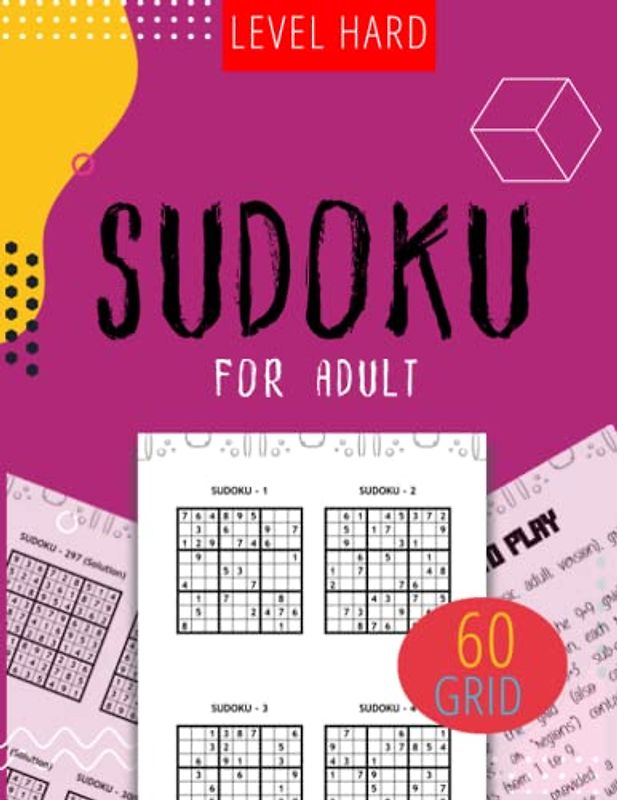 The Best Sudoku Book For Adult: Level Hard