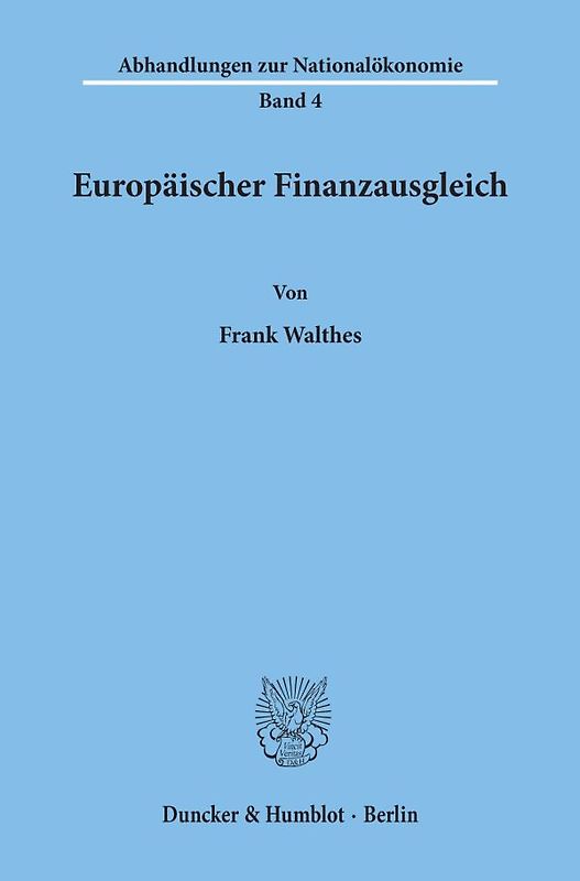 Europäischer Finanzausgleich.