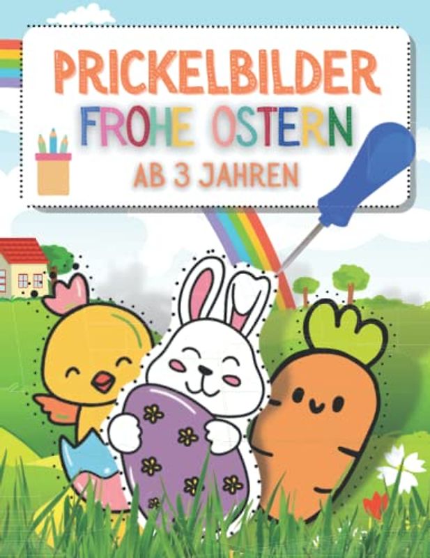Ostern Prickelbilder Für Kinder Ab 3: Osterbasteln mit Kindern