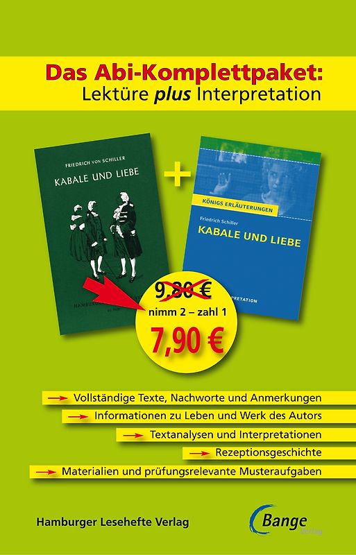 Kabale und Liebe – Das Abi-Komplettpaket: Lektüre plus Interpretation.