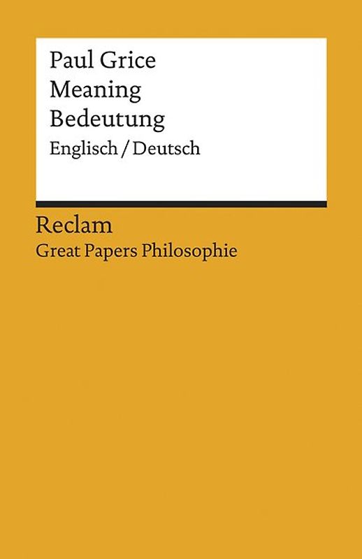 Meaning / Bedeutung. Englisch/Deutsch