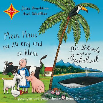 Die Schnecke und der Buckelwal / Mein Haus ist zu eng und zu klein. Gesprochen und gesungen von Ilona Schulz. 1 CD, Digipac, ca. 50 Min.