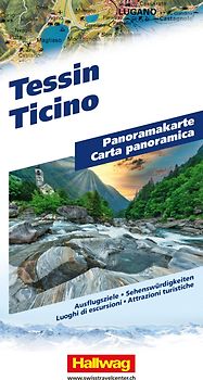 Hallwag Panoramakarte Tessin