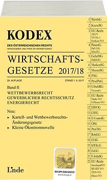KODEX Wirtschaftsgesetze Band II 2017/18
