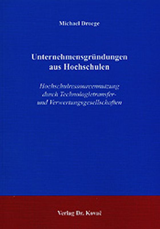Unternehmensgründungen aus Hochschulen