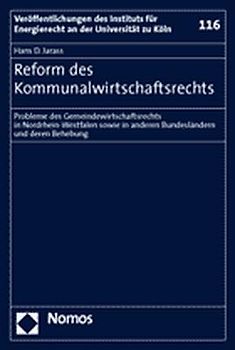 Reform des Kommunalwirtschaftsrechts