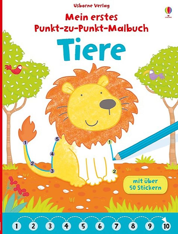 Mein erstes Punkt-zu-Punkt-Malbuch: Tiere