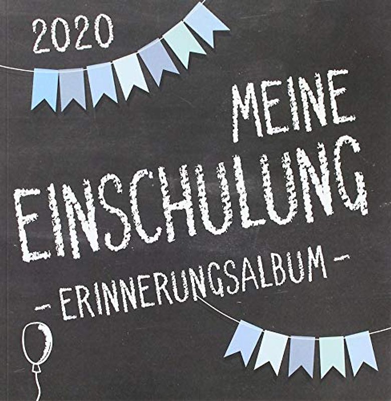 Meine Einschulung 2020 Erinnerungsalbum zum Schulanfang für Jungen: Gästebuch & Fotoalbum als Geschenk für die Schultüte zum ersten Schultag