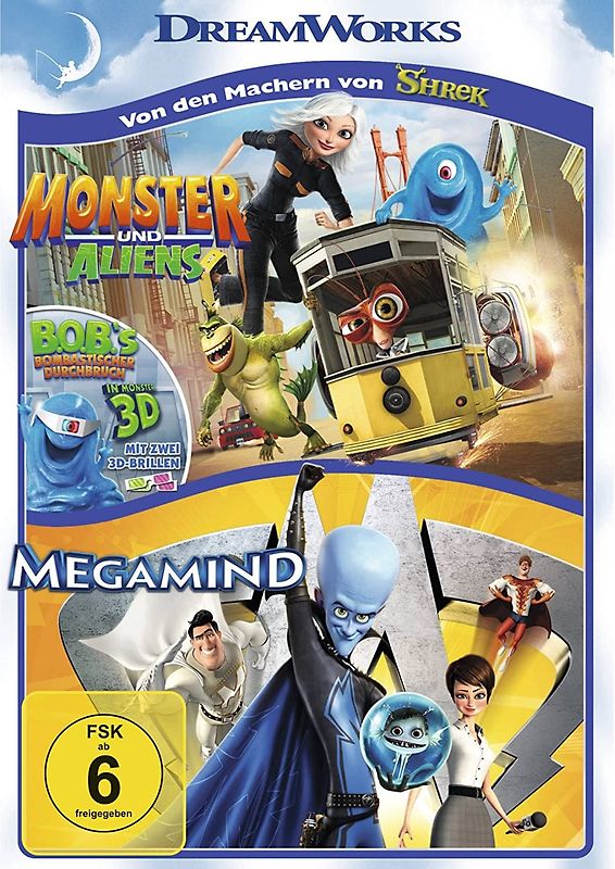 Megamind / Monster und Aliens DVD