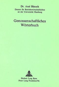 Genossenschaftliches Wörterbuch