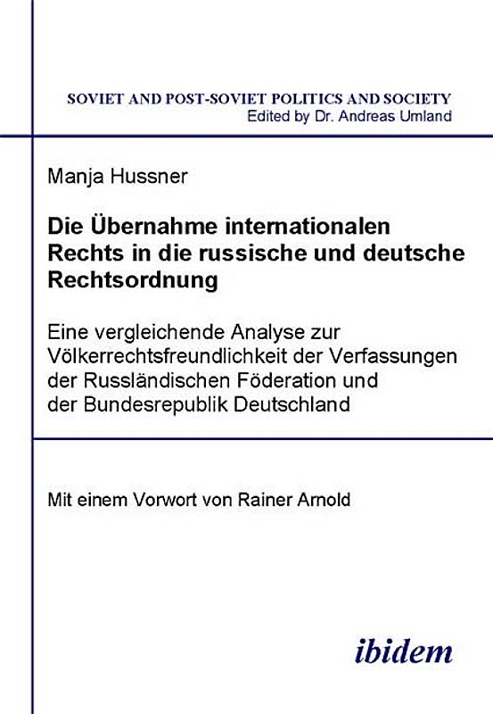 Die Übernahme internationalen Rechts in die russische und deutsche Rechtsordnung