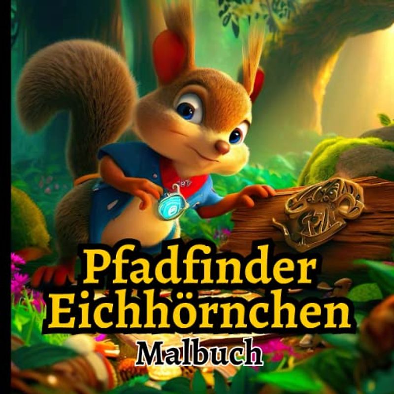 Pfadfinder-Eichhörnchen Malbuch für Kinder: Tauche ein in die Abenteuer des Pfadfinder-Eichhörnchens, 40 bezaubernde Bilder zum Ausmalen für kleine ... Das perfekte Geschenk für Pfadfinderkinder