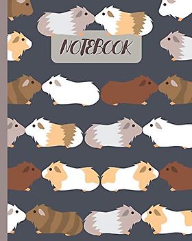 Notebook: Cute Guinea Pigs Kissing - Lined Notebook, Diary, Track, Log & Journal - Gift Idea for Boys Girls Teens Men Women (8"x10" 120 Pages)