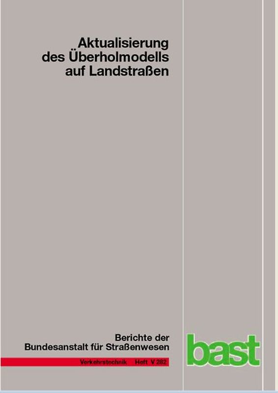 Aktualisierung des Überholmodells auf Landstraßen