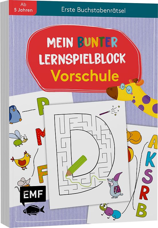 Mein bunter Lernspielblock – Vorschule: Erste Buchstabenrätsel