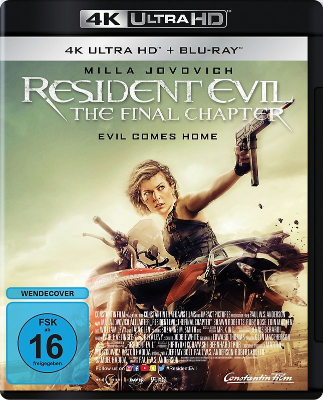 Resident Evil: The Final Chapter [inkl. Blu-ray] 4K Ultra HD Blu-ray