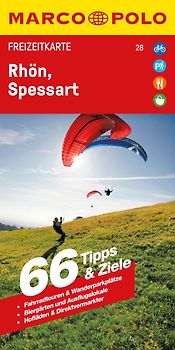 MARCO POLO Freizeitkarte 28 Rhön, Spessart 1:110.000