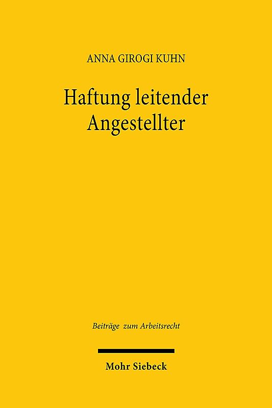 Haftung leitender Angestellter