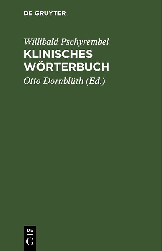 Klinisches Wörterbuch