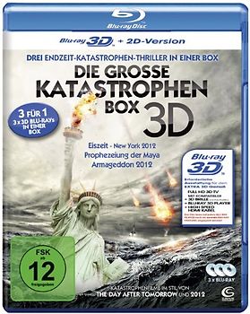 Die große Katastrophenbox 3D - Eiszeit - New York 2012 / Prophezeiung der Maya / Armageddon 2012 3D Blu-ray Disc