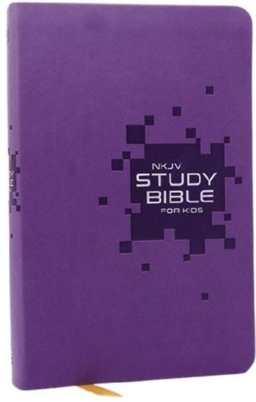 NKJV Study Bible for Kids, Purple Leathersoft: The Premier Study Bible for Kids