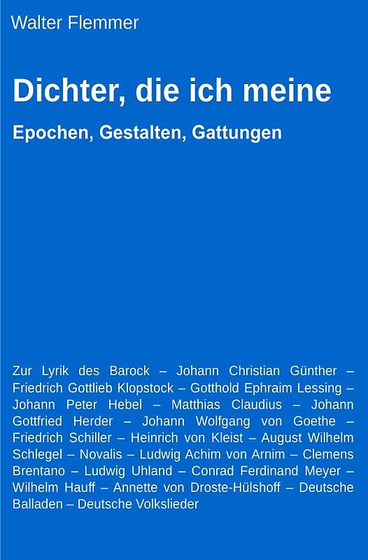 Dichter, die ich meine