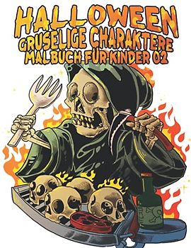 Halloween Gruselige Charaktere Malbuch für Kinder 02: Wie man gruselige Monster, Hexen, gruselige Ghule, Fledermäuse, Horrorfiguren, Kürbisse, ... (Halloween Malbuch für Kinder, Band 2)