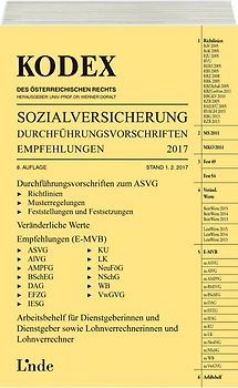 KODEX Sozialversicherung 2017, Band III