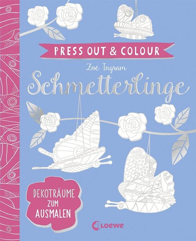 Press Out & Colour - Schmetterlinge