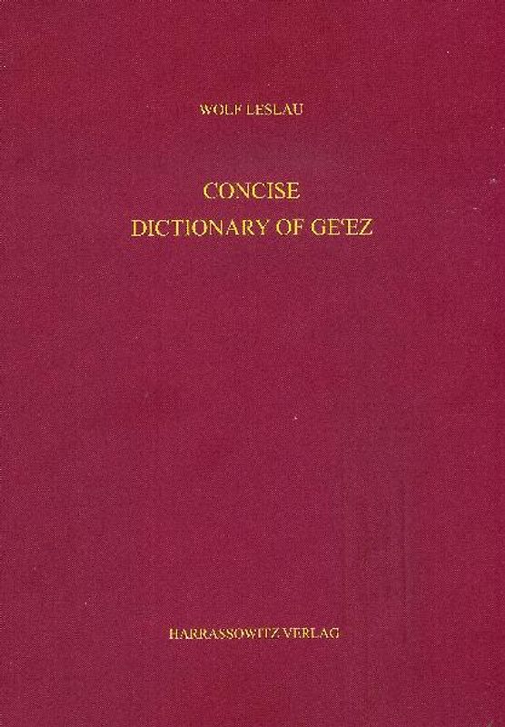 Concise Dictionary of Ge'ez