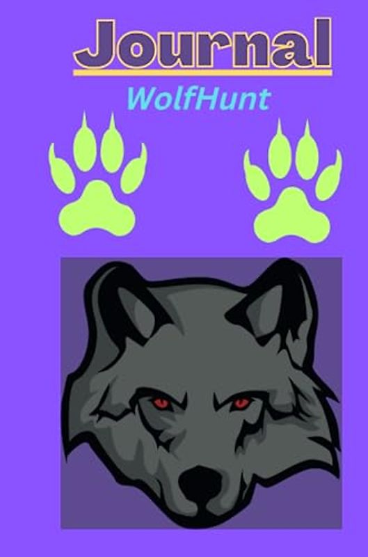 Wolf Hunt journal with a Purple background