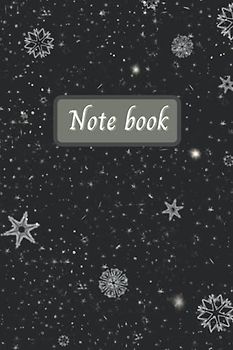 Note book: black snowflakes notebook ,120 pages , 6x9 inches journal