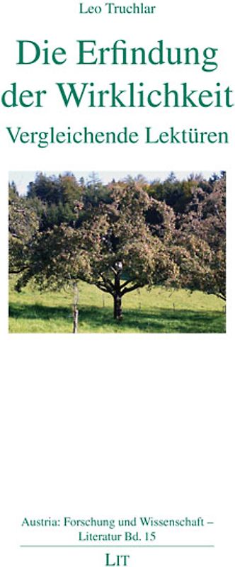 Die Erfindung der Wirklichkeit