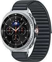Samsung Galaxy Watch8 Classic 46 mm Boîtier aluminium noir sur Confort S/M graphite [Wi-Fi + 4G]
