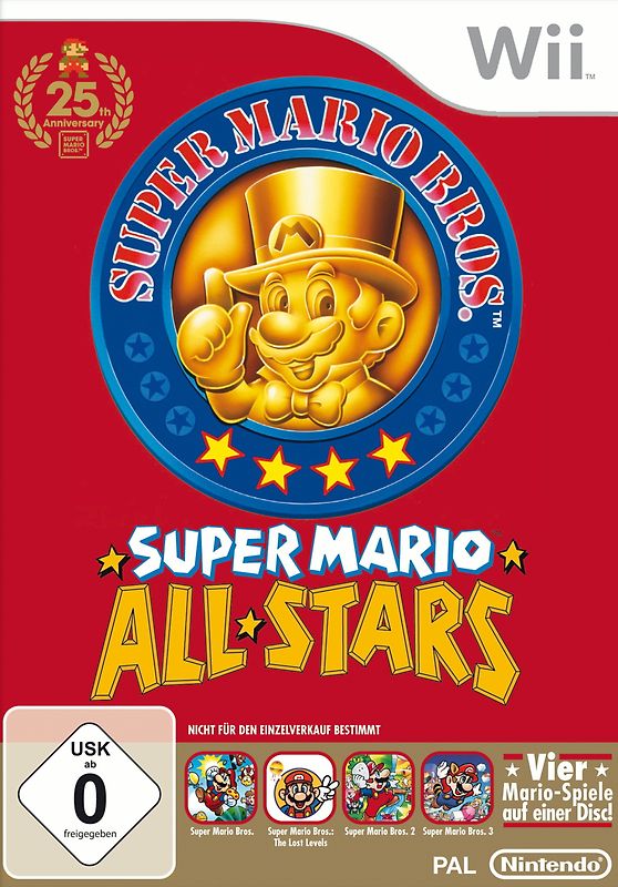 Super Mario All-Stars [25 Jahre Jubiläumsedition, inkl. Begleitheft und CD] Nintendo Wii