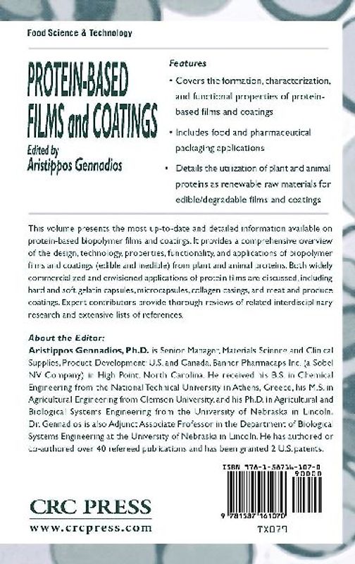 Protein-Based Films and Coatings