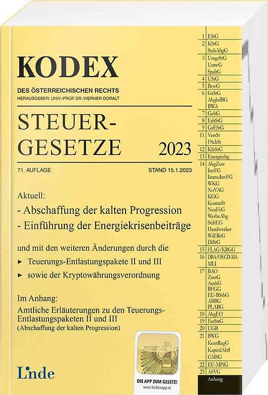 KODEX Steuergesetze 2023