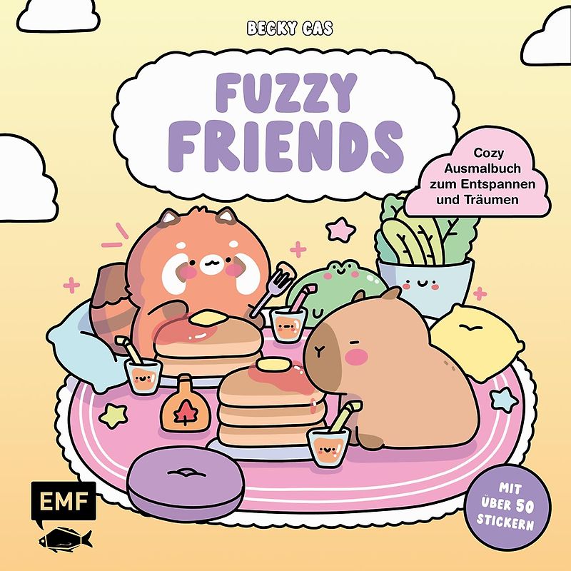 Fuzzy Friends – Cozy Ausmalbuch zum Entspannen und Träumen